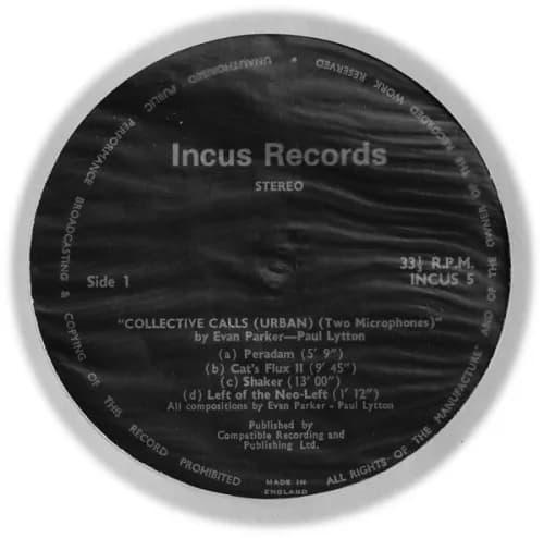 Evan Parker & Paul Lytton — Collective Calls (Urban) (Two Microphones)