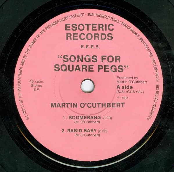 Martin O'Cuthbert — Songs For Square Pegs