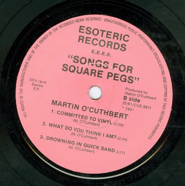 Martin O'Cuthbert — Songs For Square Pegs