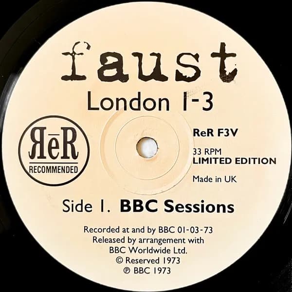 Faust — London 1-3