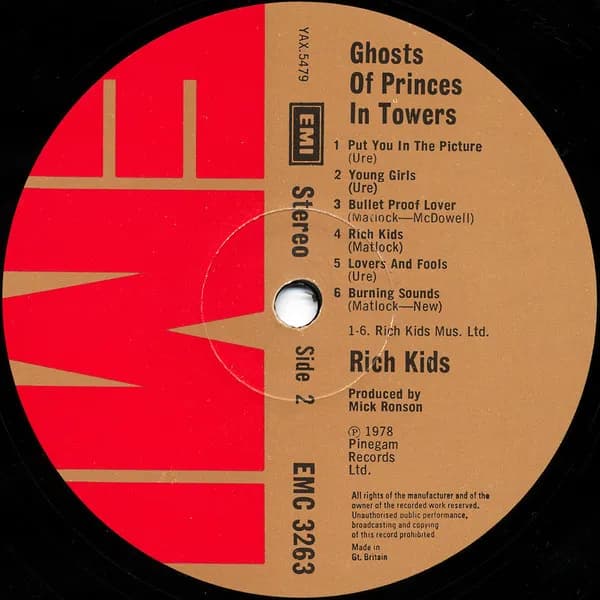 Rich Kids — Ghosts Of Princes In Towers