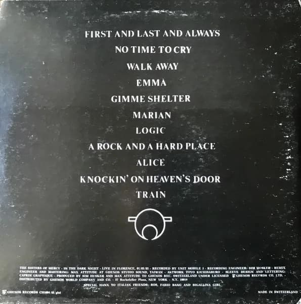 The Sisters Of Mercy — In The Dark Night