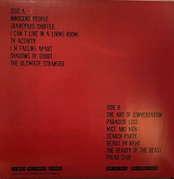 Red Zebra — Eighties