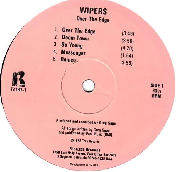 Wipers — Over The Edge