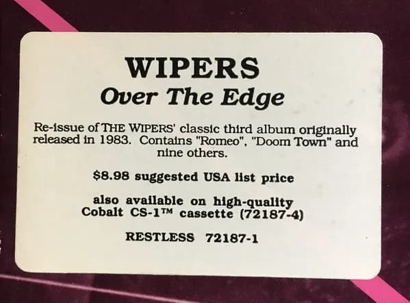 Wipers — Over The Edge