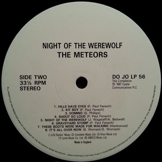 The Meteors (2) — Night Of The Werewolf
