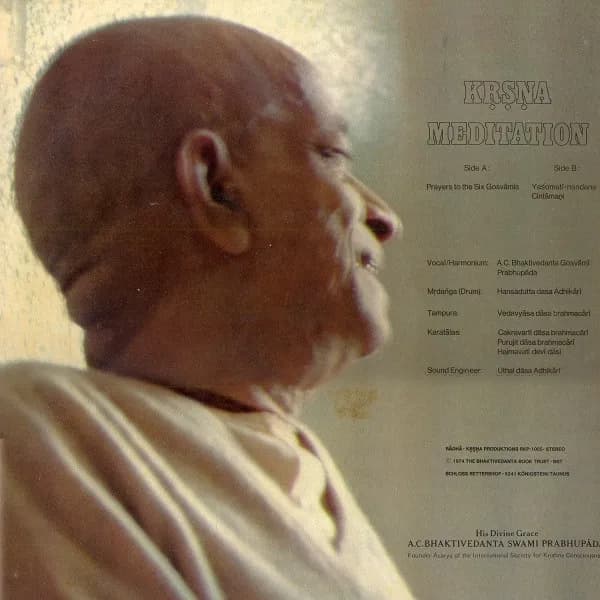 A.C. Bhaktivedanta Swami Prabhupada — Krsna Meditation