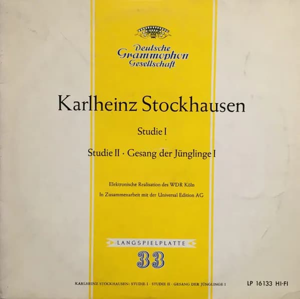 Studie I / Studie II / Gesang Der Jünglinge