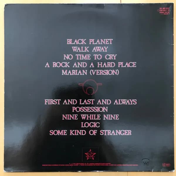 The Sisters Of Mercy — First And Last And Always