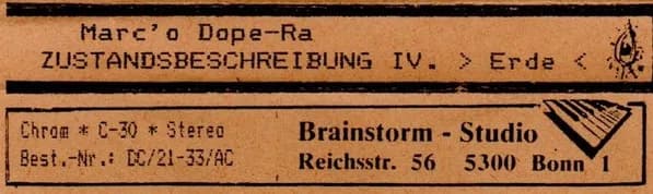 Marco Dobra — Zustandsbeschreibung IV. "ERDE"