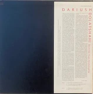 Dariush Dolat-Shahi — Electronic Music, Tar And Sehtar
