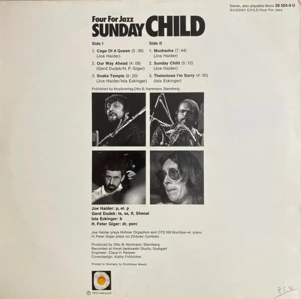 Four For Jazz — Sunday Child