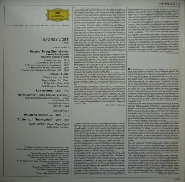 György Ligeti — Lux Aeterna / Volumina / String Quartet No.2 / Etude No.1