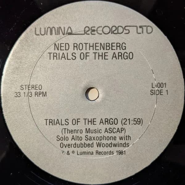 Ned Rothenberg — Trials Of The Argo