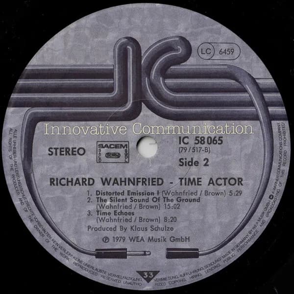 Richard Wahnfried — Time Actor