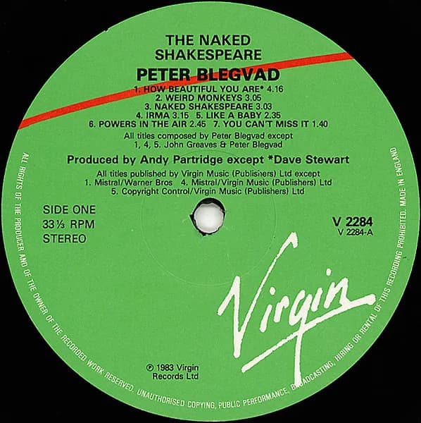 Peter Blegvad — The Naked Shakespeare