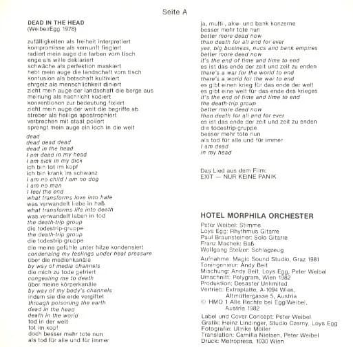 Hotel Morphila Orchester — Dead In The Head