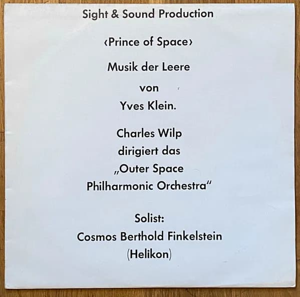 Prince Of Space, Musik Der Leere