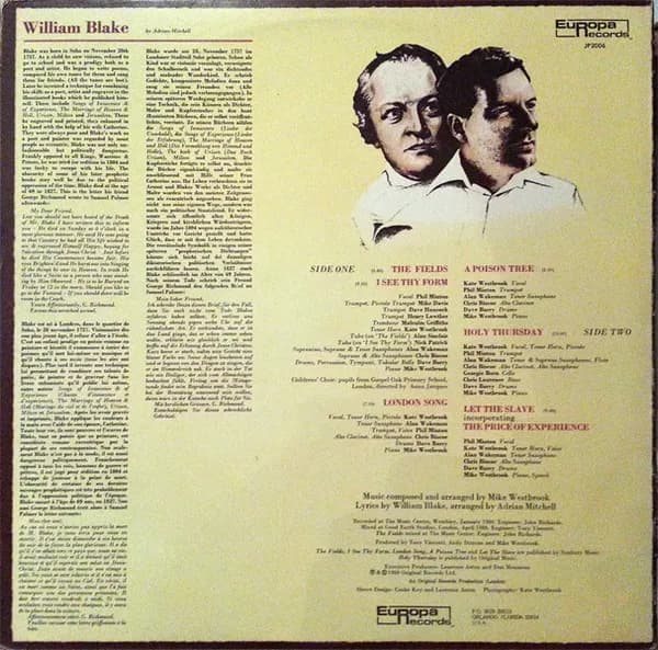 Mike Westbrook — The Westbrook Blake (Bright As Fire)