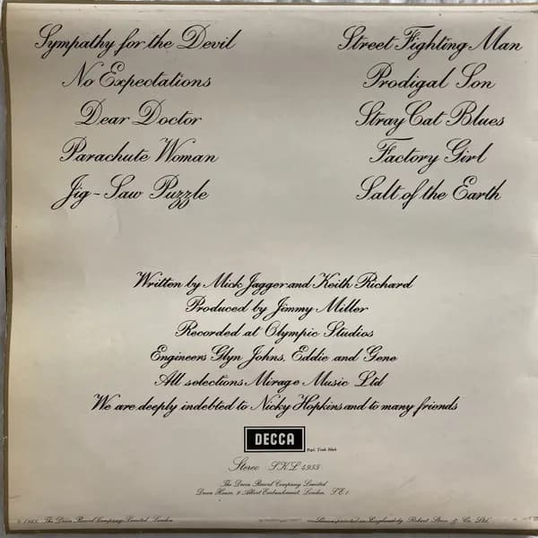 The Rolling Stones — Beggars Banquet
