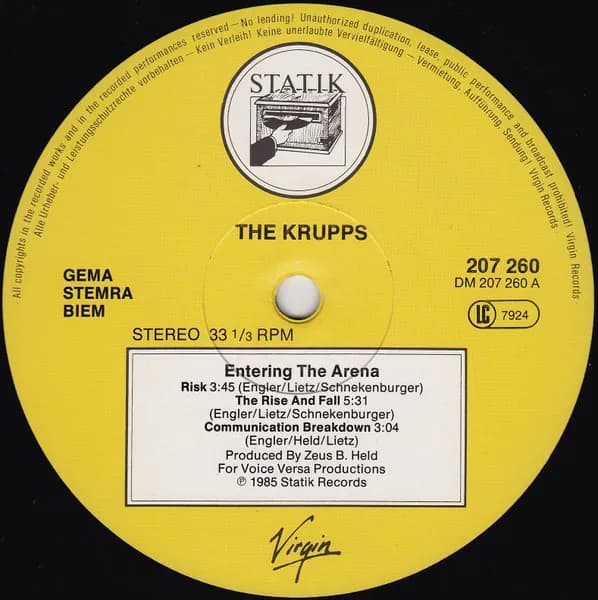 Die Krupps — Entering The Arena