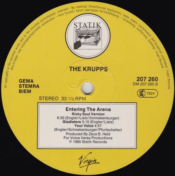 Die Krupps — Entering The Arena