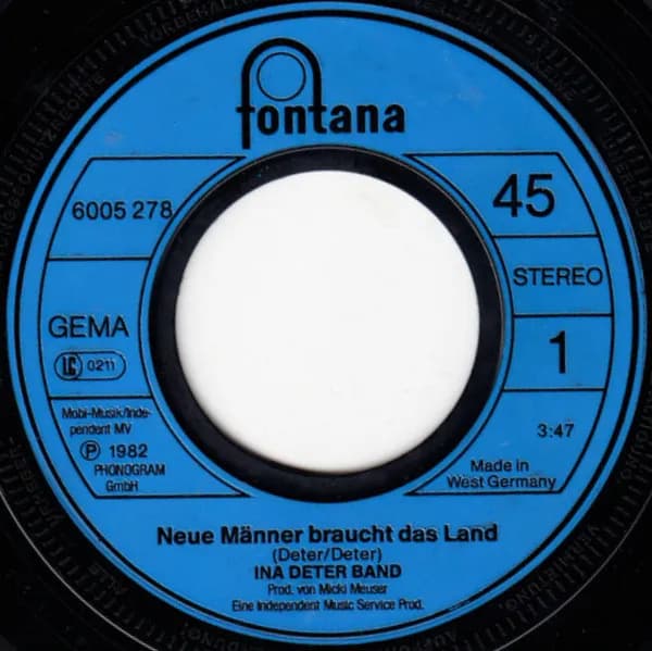 Ina Deter Band — Neue Männer Braucht Das Land