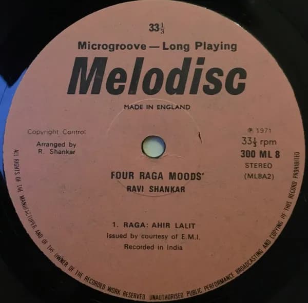 Ravi Shankar — Four Raga Moods