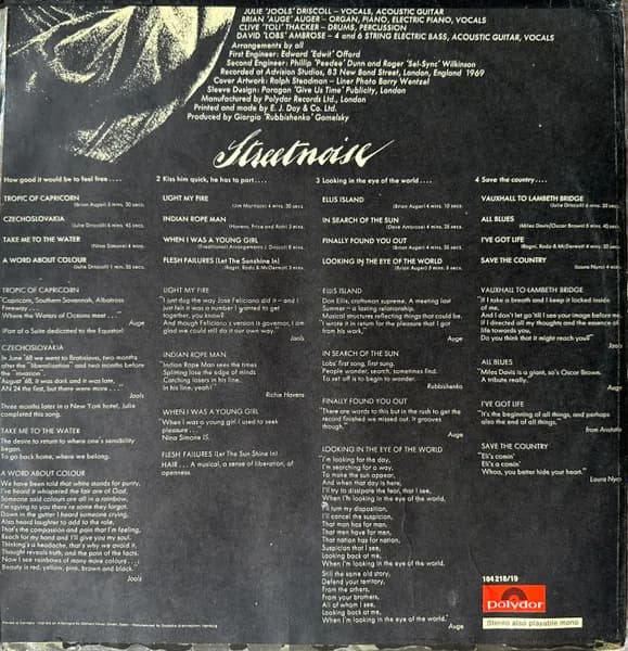 Julie Driscoll, Brian Auger & The Trinity — Streetnoise