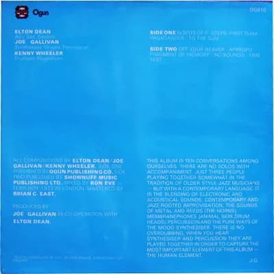Elton Dean / Joe Gallivan / Kenny Wheeler — The Cheque Is In The Mail