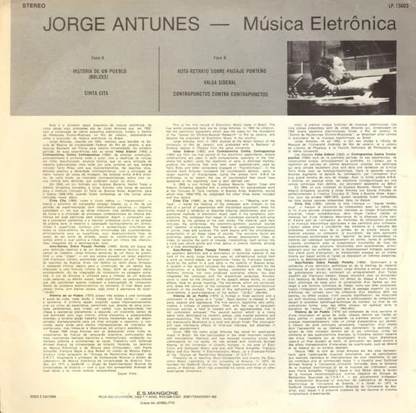 Jorge Antunes — Música Eletrônica