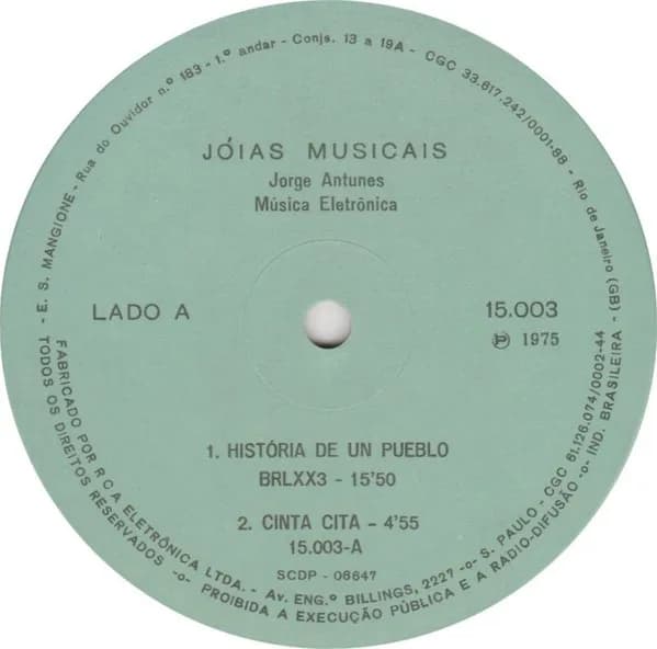 Jorge Antunes — Música Eletrônica