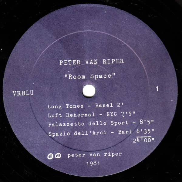 Peter Van Riper — Room Space