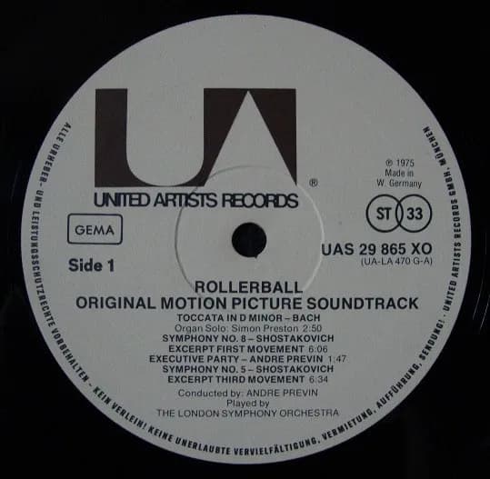 André Previn — Rollerball (Original Soundtrack Recording)