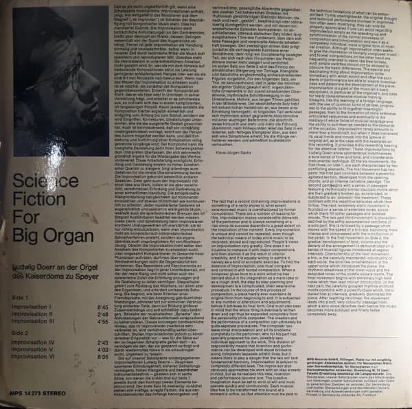 Ludwig Doerr — Science Fiction For Big Organ
