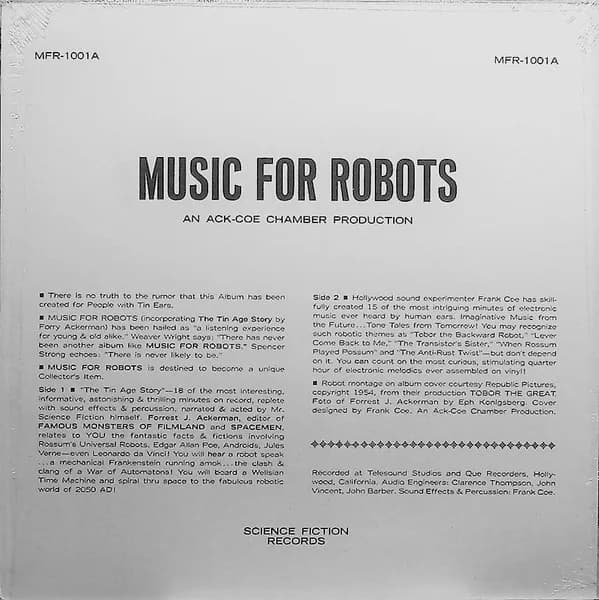 Forrest J. Ackerman, Frank Coe — Music For Robots