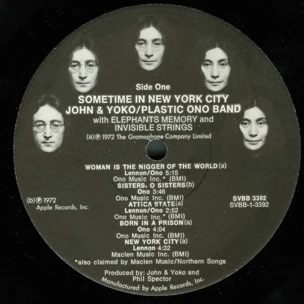 John Lennon & Yoko Ono / The Plastic Ono Band With Elephants Memory Plus Invisible Strings — Some Time In New York City