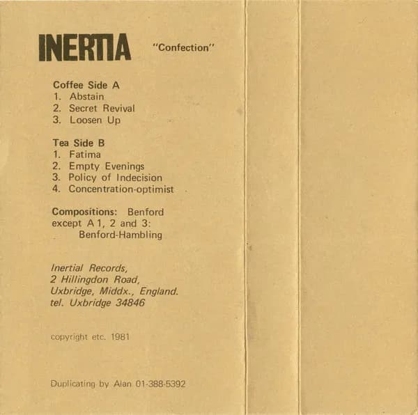 Inertia (9) — Confection (A Tea-Time Tape Coffee Table Hardware)