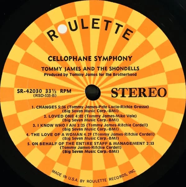 Tommy James & The Shondells — Cellophane Symphony