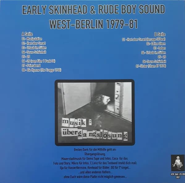 Übergangslösung — Early Skinhead & Rude Boy Sound West-Berlin 1979-81
