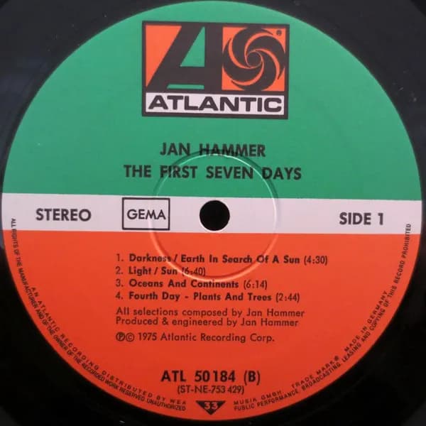 Jan Hammer — The First Seven Days