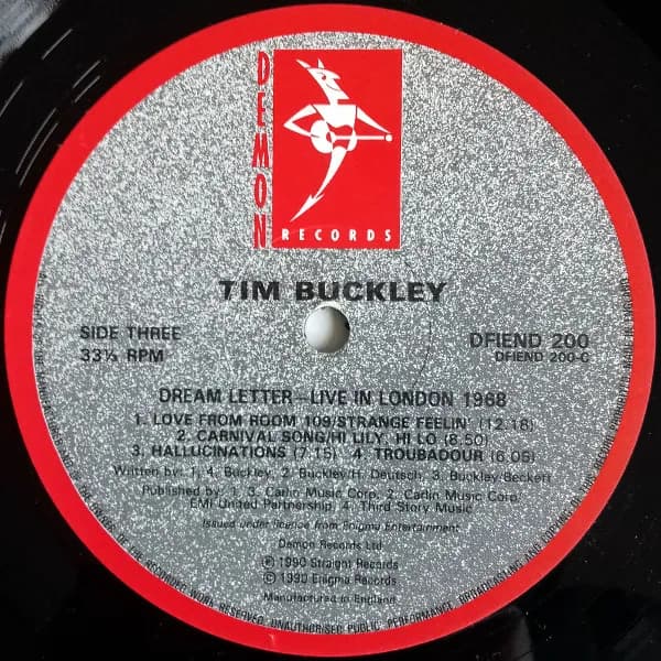 Tim Buckley — Dream Letter (Live In London 1968)