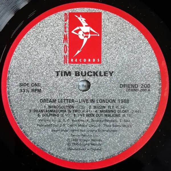 Tim Buckley — Dream Letter (Live In London 1968)
