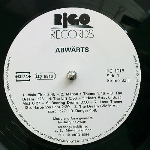 Jacques Zwart — Abwärts (Out Of Order) Original Motion Picture Soundtrack