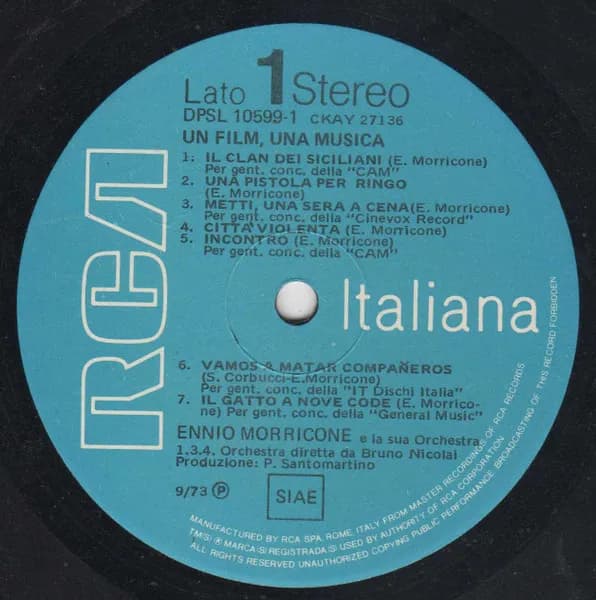 Ennio Morricone — Un Film Una Musica - Le Colonne Sonore Originali