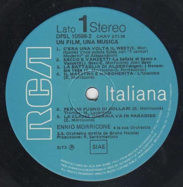 Ennio Morricone — Un Film Una Musica - Le Colonne Sonore Originali