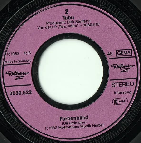 Tabu (5) — Tabuzone / Farbenblind