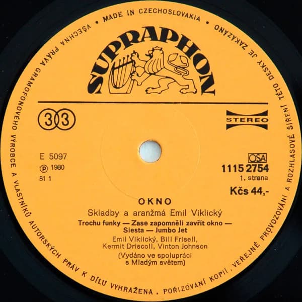 Emil Viklický, Bill Frisell, Kermit Driscoll, Vinnie Johnson — Okno