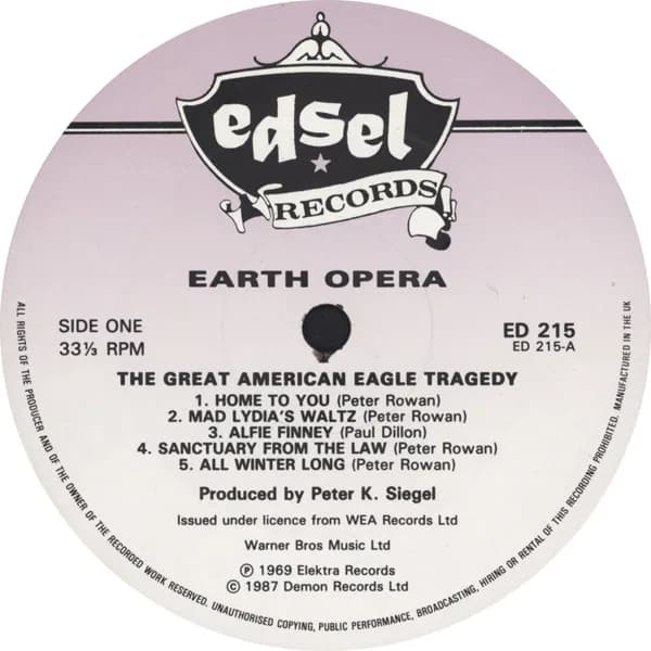 Earth Opera — The Great American Eagle Tragedy