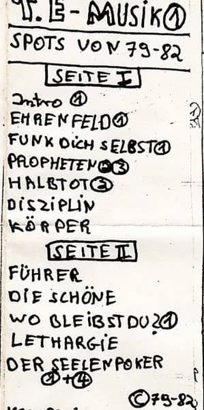 T.E. Musik — 1 (Spots Von 79-82 )